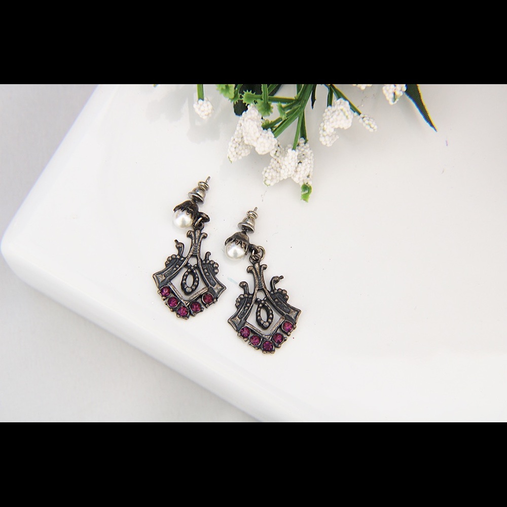 Vintage Rustic silver Earrings